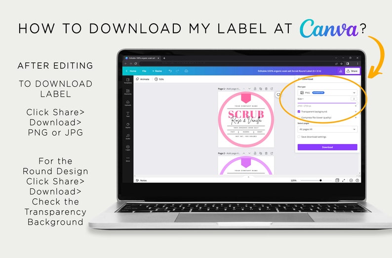 Printable Bath Body Scrub Label Sugar Scrub Label Bath Salt - Etsy