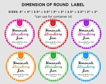 Canning Labels Template  Editable & Printable - Gourmandelle