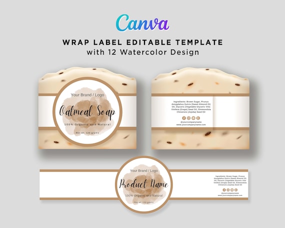 Free customizable printable soap label templates