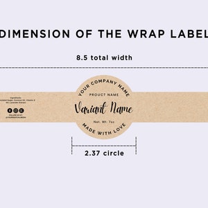 Printable Wrap Soap Label Cigar Band Soap Label Custom Soap - Etsy