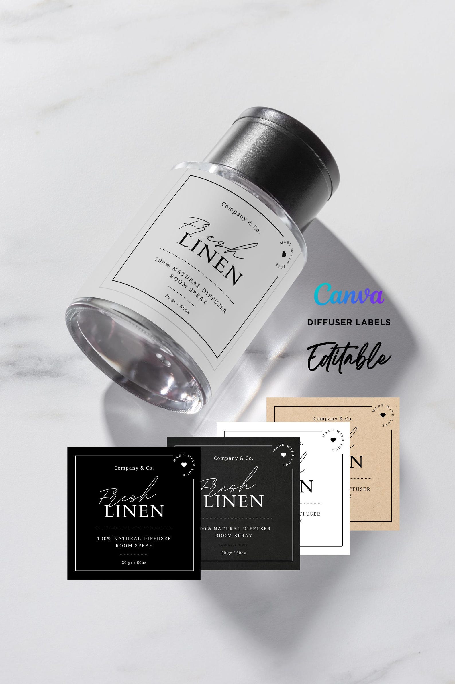 Car Diffuser Labels, Hanging Diffuser Labels, Linen Labels, Room Spray ...