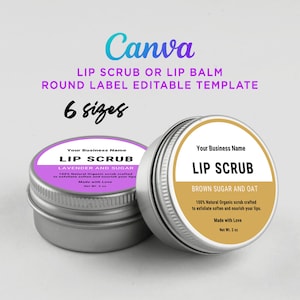 lip scrub labels