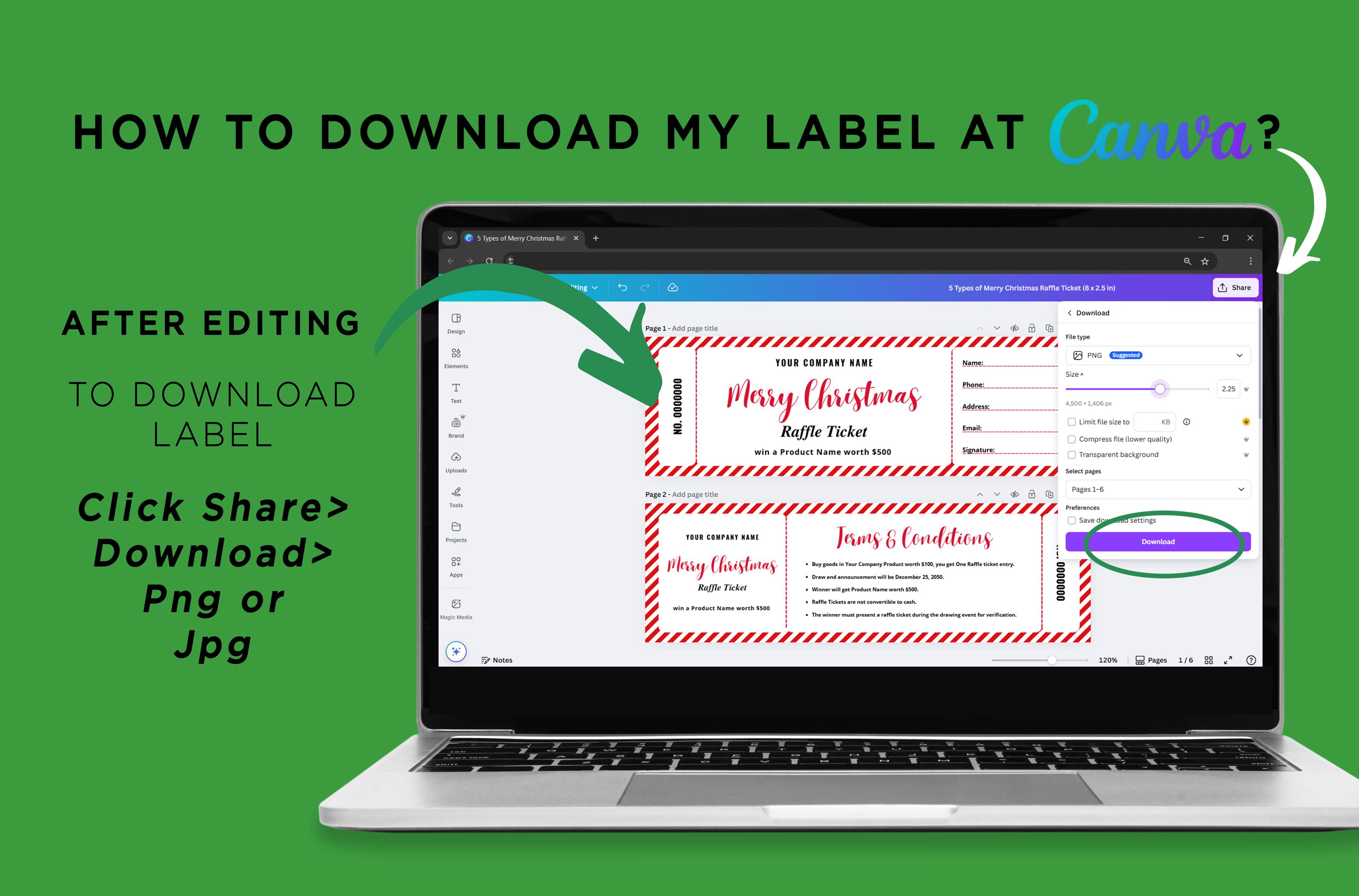 Christmas Raffle Ticket Template Bundle, Holiday Promotional Discounts