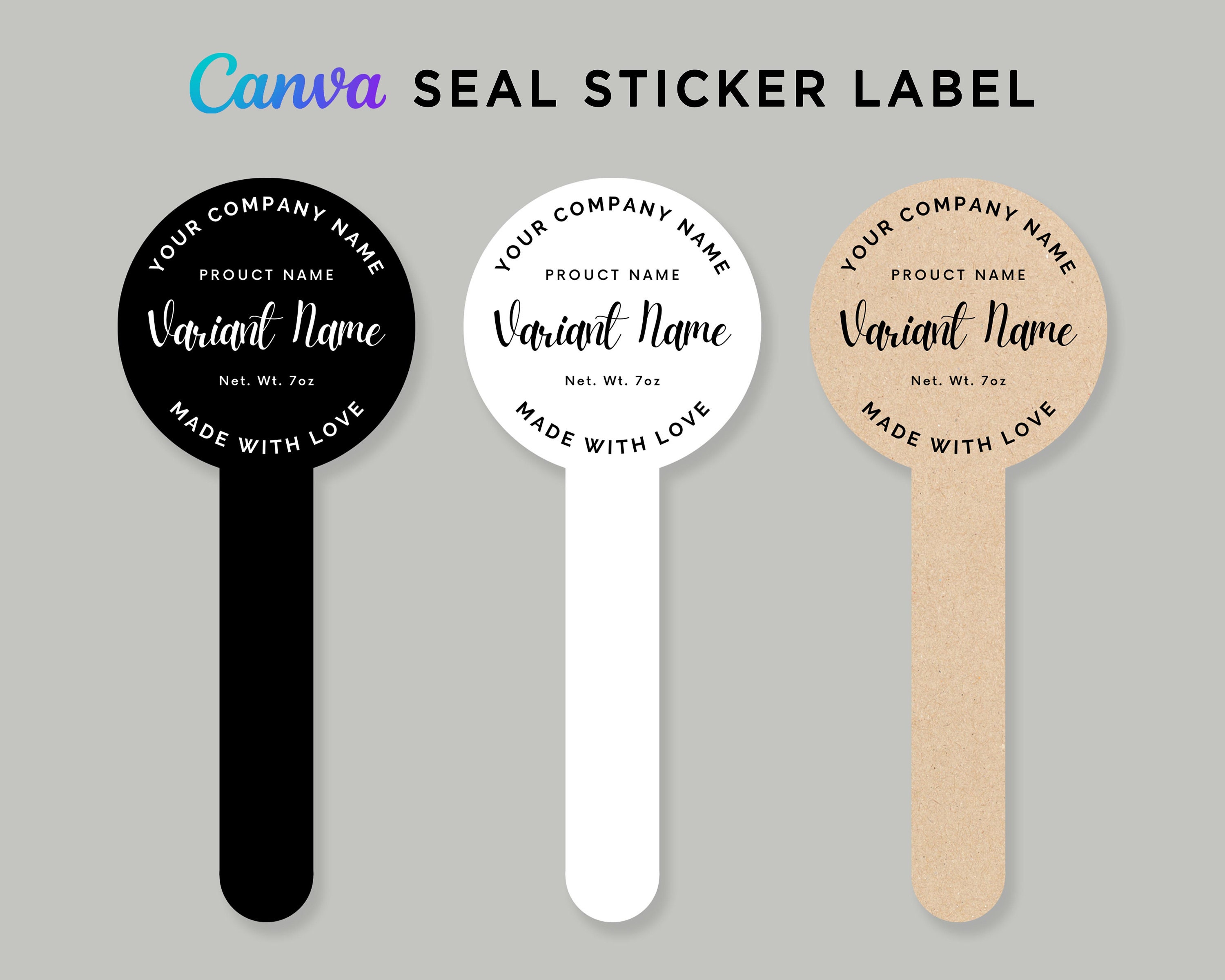 Printable Tamper Seal Sticker Label Design Handmade Seal Etsy UK