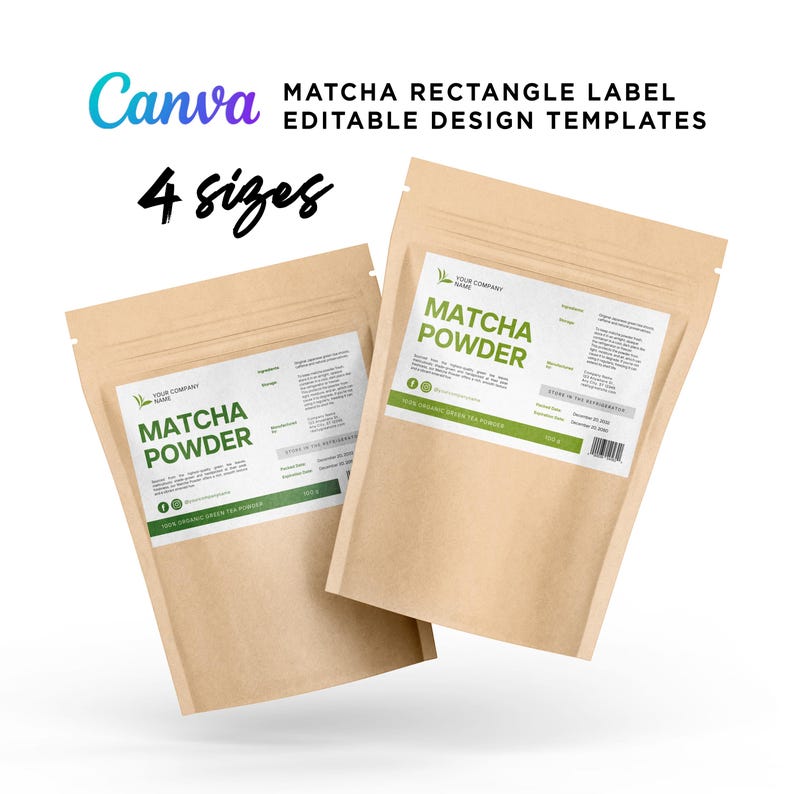 Matcha Labels,
Matcha Tea Pouch Packaging,
Matcha Powder Package,
Matcha Stickers,
Matcha Template,
Matcha Tea Bags,
Matcha Editable Canva
food template,
food pouch labels,
Food Labels,
Snack Label,
Pouch Packaging Label,
Freeze Dried Labels,
Peanut Labels,
Food Packaging Label,
Food template