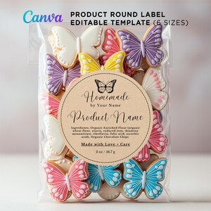 Product Label, Ingredients Label, Round Label, Homemade Labels, Made ...