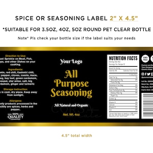 spice wrap label
seasoning label
spice editable label
spice template label
bottle wrap labels
pantry label design
food label template
salt pepper label
salt bottle label
custom pantry label
spice jar labels
pantry wrap labels
labels of clear jar