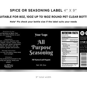 spice wrap label
seasoning label
spice editable label
spice template label
bottle wrap labels
pantry label design
food label template
salt pepper label
salt bottle label
custom pantry label
spice jar labels
pantry wrap labels
labels of clear jar