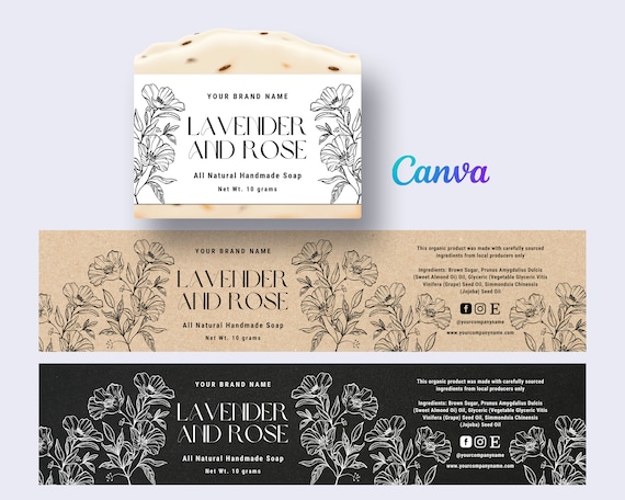 Cigar Band Soap Label Template