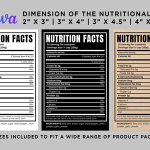 nutrition facts template,
food label template,
printable food label,
editable food label,
canva template,
food product label,
custom label,
packaging design,
nutrition facts label,
nutrition label template,
food packaging label,
nutrition facts,
food label design,
baking business supplies,
food product labeling,
sticker template canva,
food compliance,
Custom Food Products,