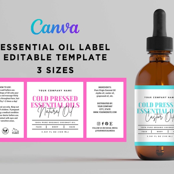 Body Oil Label - Etsy