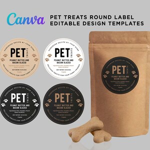 Printable Pet Treats Label, Dog Treats Packaging Label, Dog Treats ...