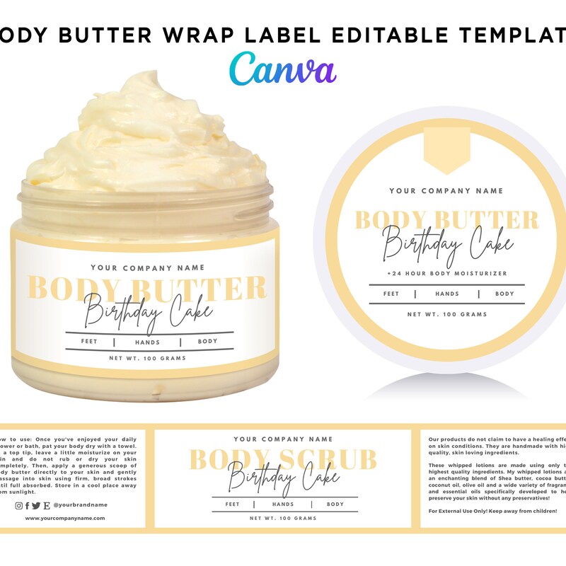 Butter Templates - Etsy