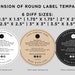 Printable Ingredients Product Label, Ingredients Back Circle Label ...