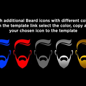 Printable Beard Wax Label, Beard Balm Round Label, Men Care Label ...