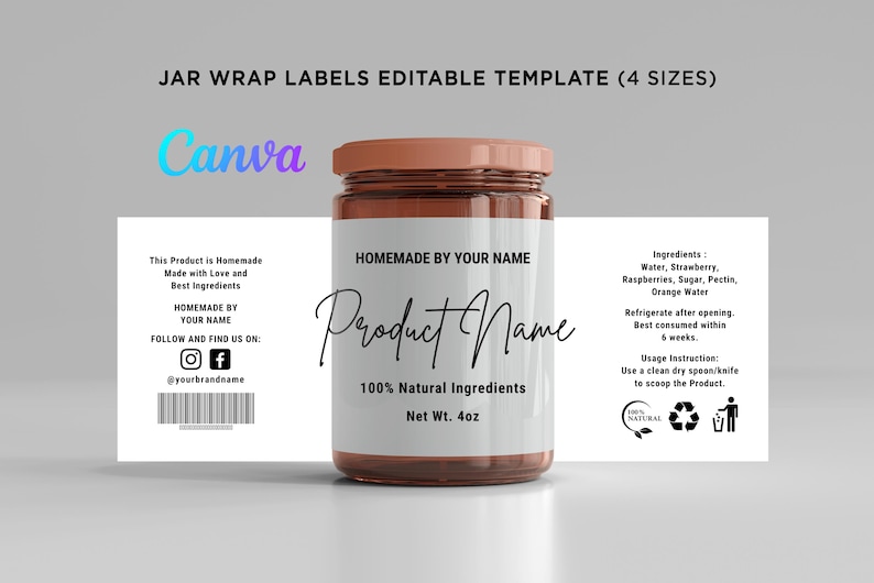 Wrap around label,
2 oz jar label,
8 oz jar label,
Jar labels,
Jar label template,
Ingredients stickers,
Labels for jars,
Mason jar printable,
Mason jar labels,
Jar sticker,
Ingredient template,
Canning jar labels,
Food jar labels,
Amber jar labels,
Canning jar labels,
Food jar labels,
Amber jar labels,
canva jar label template,
printable label for jars,
food jar label design,
homemade product label,
small business jar label,
custom label for jam,
label for food product,
modern minimalist label,