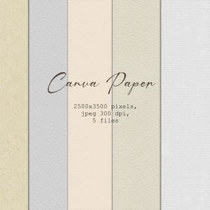 Carta digitale, carta per scrapbooking stampabile, texture di carta bianca, carta naturale, sfondi kraft marroni, download digitale istantaneo commerciale