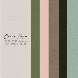 Pacchetto di carta digitale verde, texture di carta naturale, carta sfumata, motivo senza soluzione di continuità, carta per scrapbooking, download digitale, carta artistica rosa