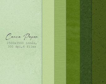 Green Nature Paper Textures: Gradient Scrapbooking Paper (Digital Download)