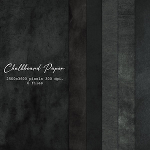 Chalkboard Digital Paper - Blackboard Backgrounds - Chalk Texture - Commercial Use Chalkboards - INSTANT DOWNLOAD