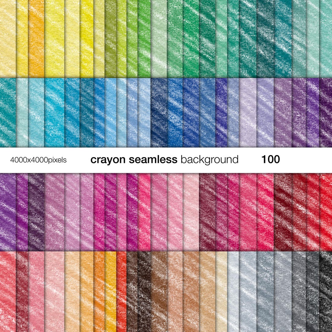 Seamless Crayon Digital Paper Printable Scribble Texture Children Art ...