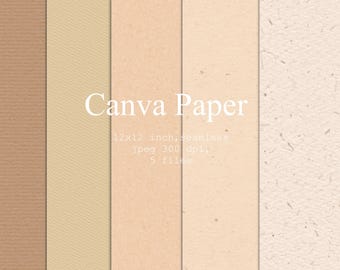 Beige Paper Textures: Neutral Watercolor Backgrounds (Digital Download)
