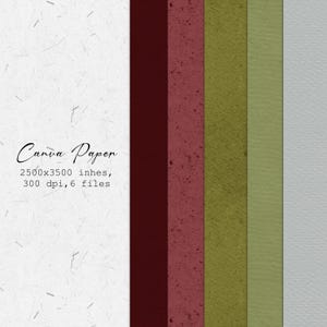 Pacchetto di carta digitale Red Plum, texture di carta naturale, carta sfumata, motivo senza soluzione di continuità, carta per scrapbooking, download digitale, carta artistica verde