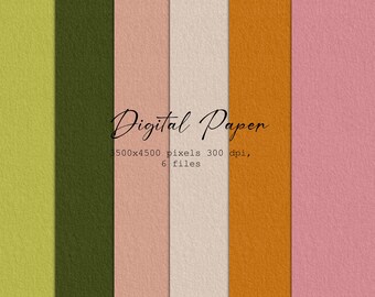 Digitaal papierpakket Autumn Blooms Palette: gradiëntstructuren (digitale download)