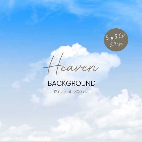 Blue Sky Overlays, Blue Sky , Beach Sky Overlays, Clouds Sky Background Photoshop Overlays JPEG