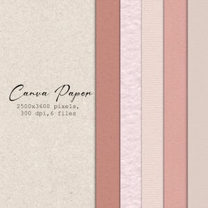 Soft Pink Paper Textures: Beige Watercolor Backgrounds (Digital Download)