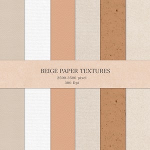 Beige Digital Papierstruktur - Hintergrundpapier Textur - Handgeschöpftes Papier Textur - Fine Art Texture - Digitaler Hintergrund - Kraft Papier