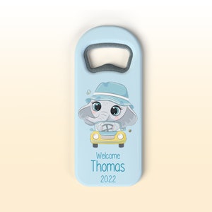 Customized Baby Shower Favors for 1st Birthday or Baptism Event, Baby Shower Bottle Opener Magnet