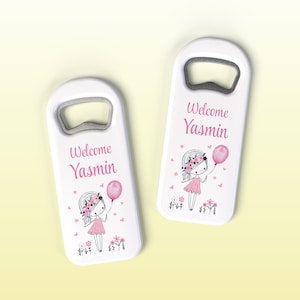 Baby Shower Favors For Guests, Custom Bottle Opener Magnet, Birthday Souvenir Magnet, Boy For Guests, Baptism Favors