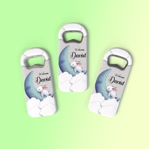 Customized BABY SHOWER fridge MAGNET Favors for 1st Birthday or Baptism Event