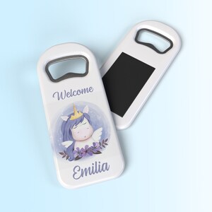 Personalized Baby Shower Favors for Guests in Bulk, Customizable Baby Shower Bottle Opener Magnet