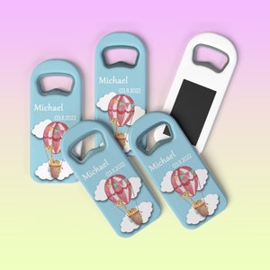 Customized BABY SHOWER fridge MAGNET Favors for 1st Birthday or Baptism Event