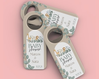 Jungle Theme Baby Shower, Safari Theme Baby Shower, Safari Party Favors, Jungle Party Favors, Safari Animals Bottle Opener Magnet BF102