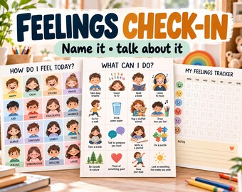 Tabla de emociones infantiles: Guía imprimible para el control emocional y el desarrollo de habilidades de afrontamiento.