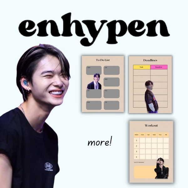 ENHYPEN Digitale Planner | met Ni_Ki | Wekelijks \ Dagelijks \ Kpop-planner | Speciaal voor Engenen!