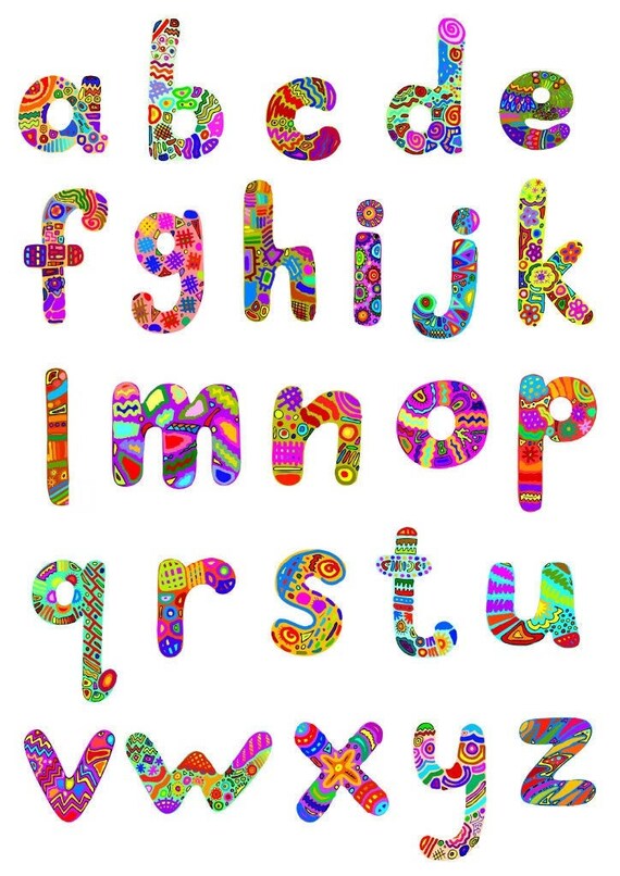 ABC Alphabet Poster Etsy