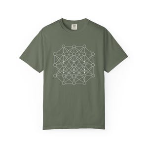 Geometric Neural Network Diagram Tee | Tech Circuit Pattern T-Shirt