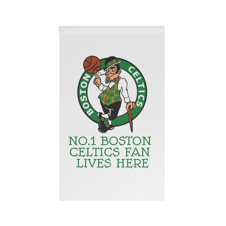 Boston Celtics Number 1 Fan Live in This House Flag Banner Etsy UK
