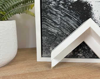 White Paint Canvas Floater Frame 40mm Deep | Canvas Floater frames for Canvas Pictures or artwork | Canvas Tray Frames