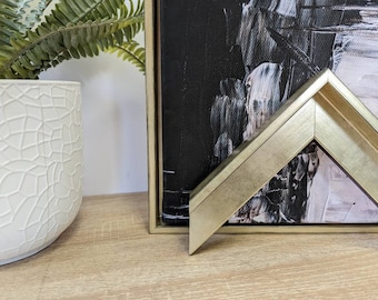 Light Gold Foil Canvas Floater Frame 23mm Deep | Canvas Floater frames for Canvas Pictures or artwork | Canvas Tray Frames