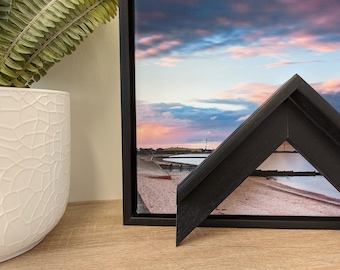 Black Stain Canvas Floater Frame 25mm Deep | Canvas Floater frames for Canvas Pictures or artwork | Canvas Tray Frames