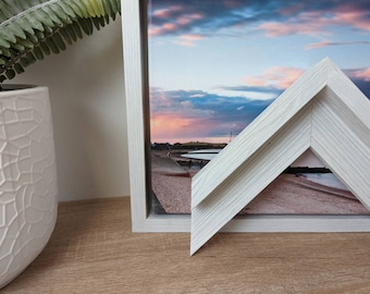 White Veneer Canvas Floater Frame 28mm Deep | Canvas Floater frames for Canvas Pictures or artwork | Canvas Tray Frames