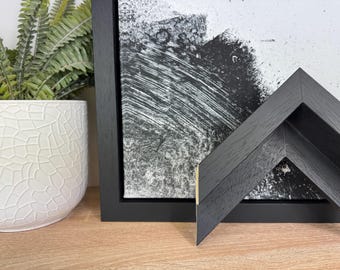 Black Stain Canvas Floater Frame 50mm Deep | Canvas Floater frames for Canvas Pictures or artwork | Canvas Tray Frames