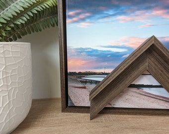 Dark Wood Veneer Canvas Floater Frame 26mm Deep | Canvas Floater frames for Canvas Pictures or artwork | Canvas Tray Frames
