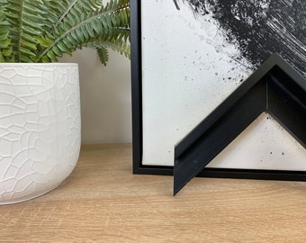 Black Paint Canvas Floater Frame 22mm Deep | Canvas Floater frames for Canvas Pictures or artwork | Canvas Tray Frames