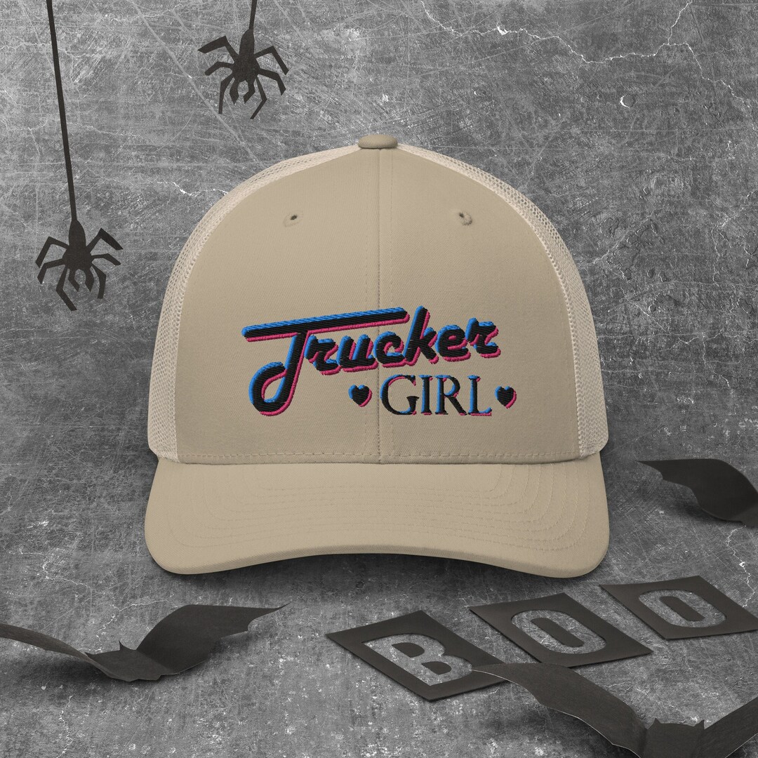 Trucker Girl Tik Tok Vibe. Tiktok Style Trucker Cap. Women Truck Driver Etsy